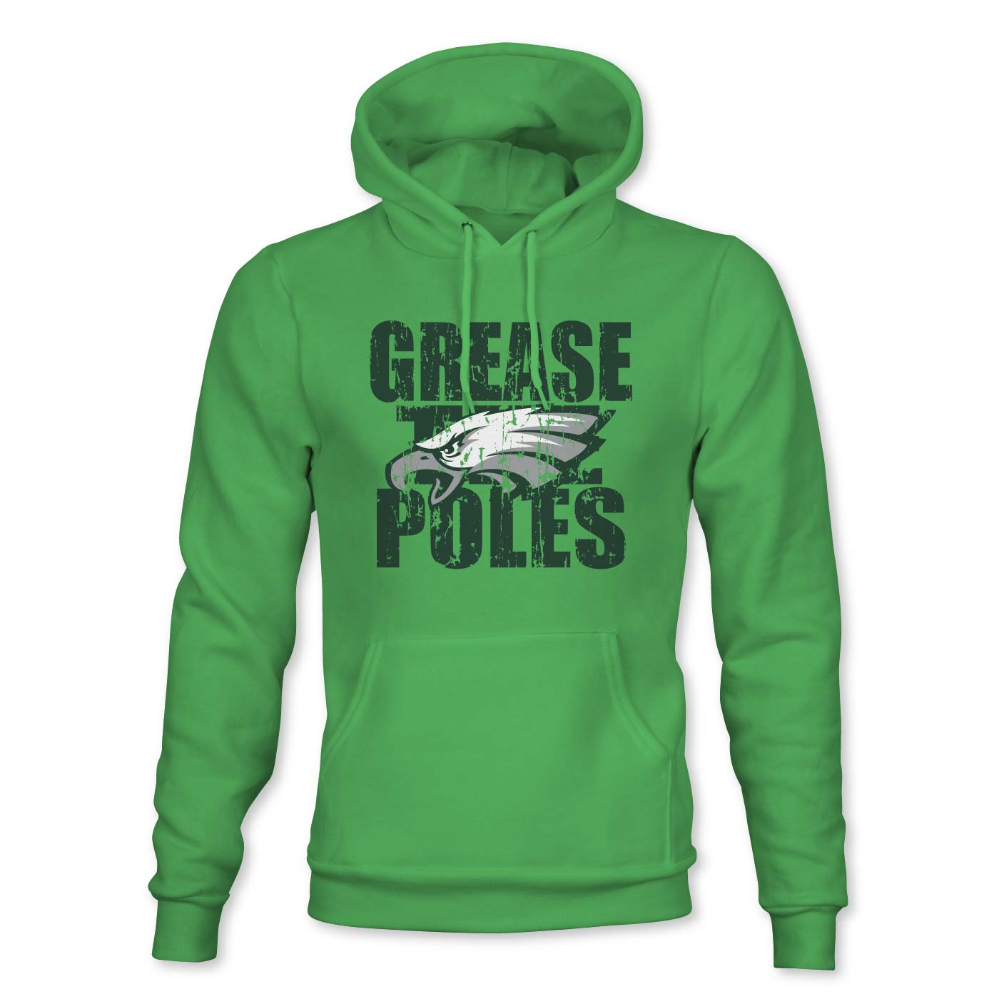 Philly Football grease the poles hoodie (green)