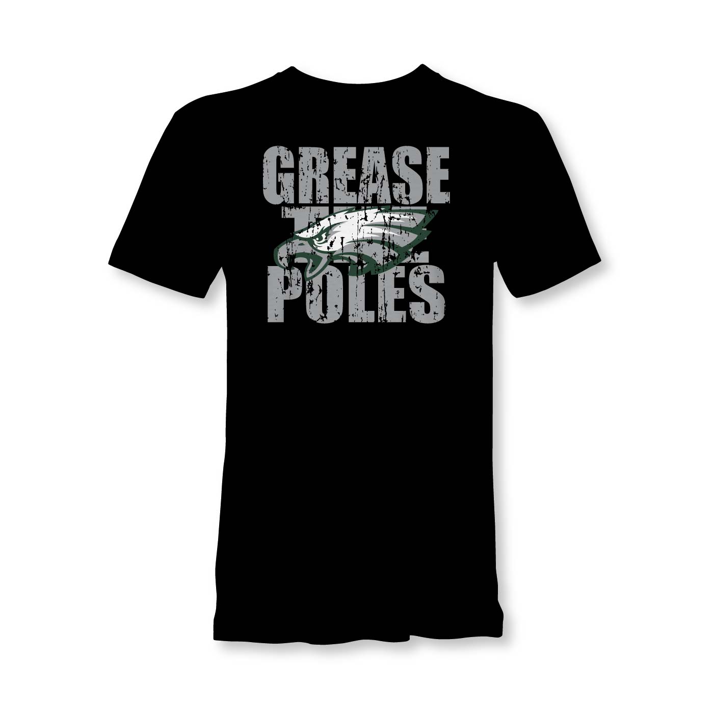 Philly Football grease the poles short sleeve t-shirt (black)
