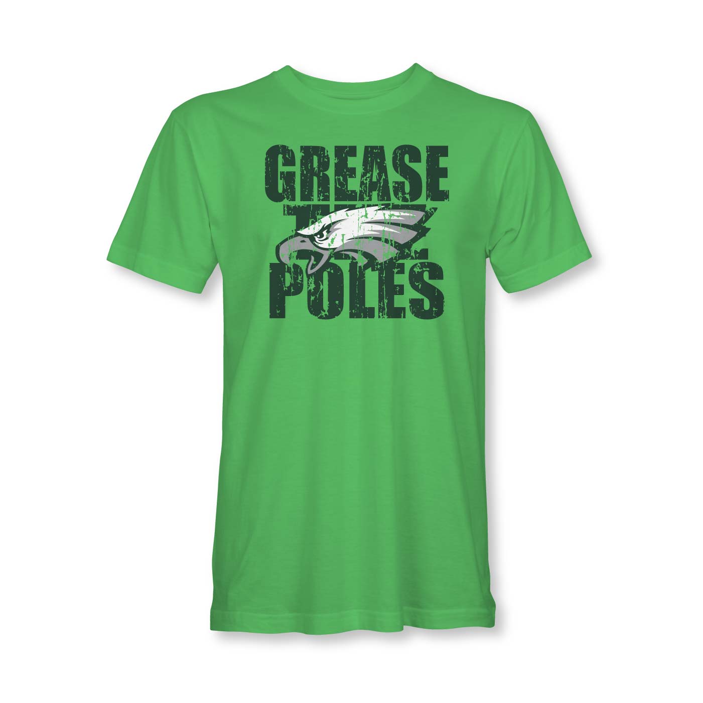 Philly Football grease the poles short sleeve t-shirt (green)